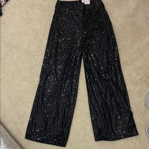 Alexia Admor Black Sequin Pants